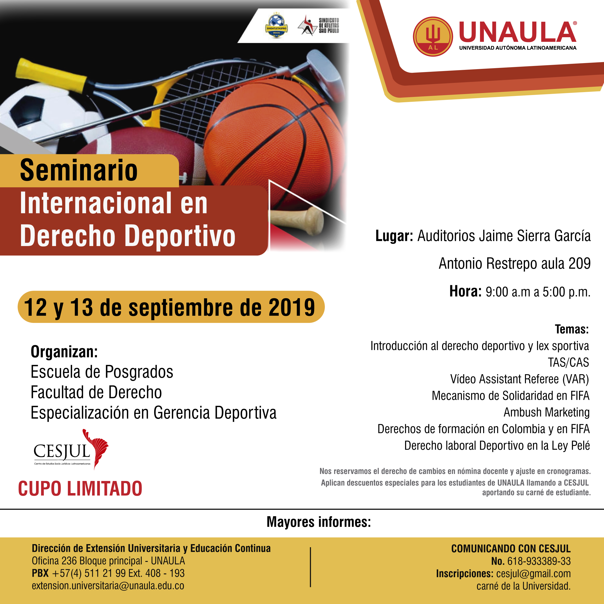 Seminario Internacional de Derecho Deportivo 