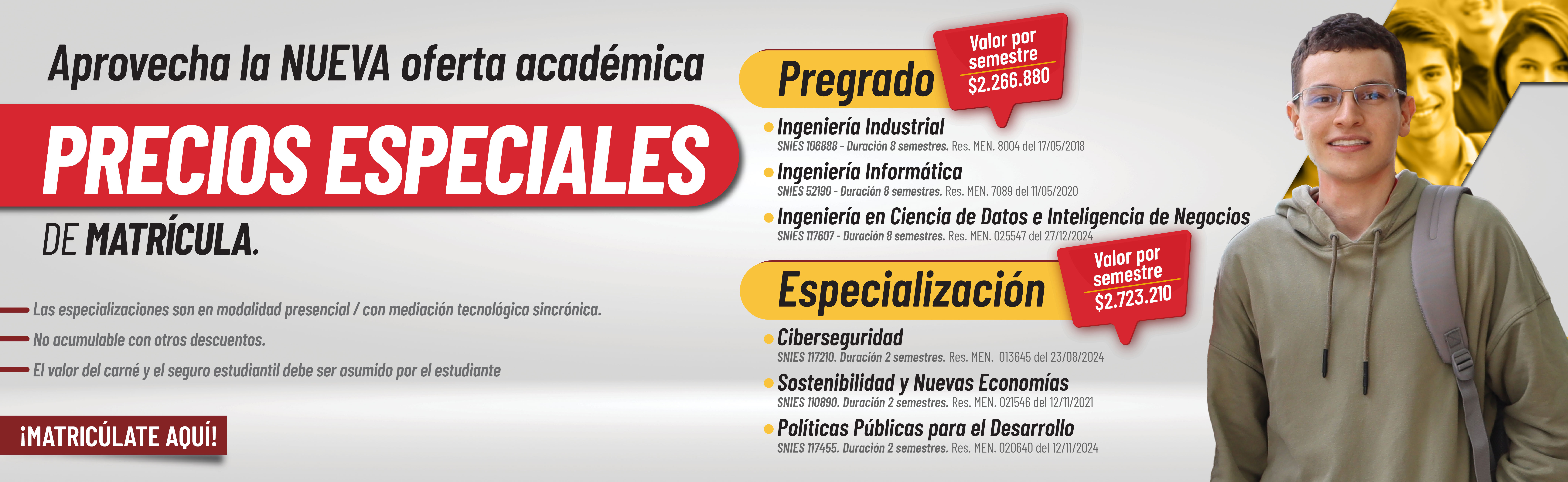 Descuentos Pregrados y Posgrados