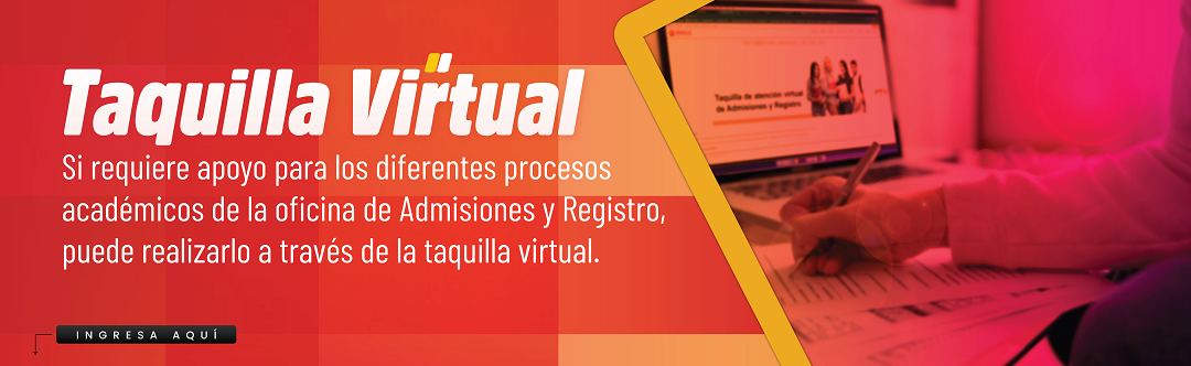 Banner taquilla virtual admisiones