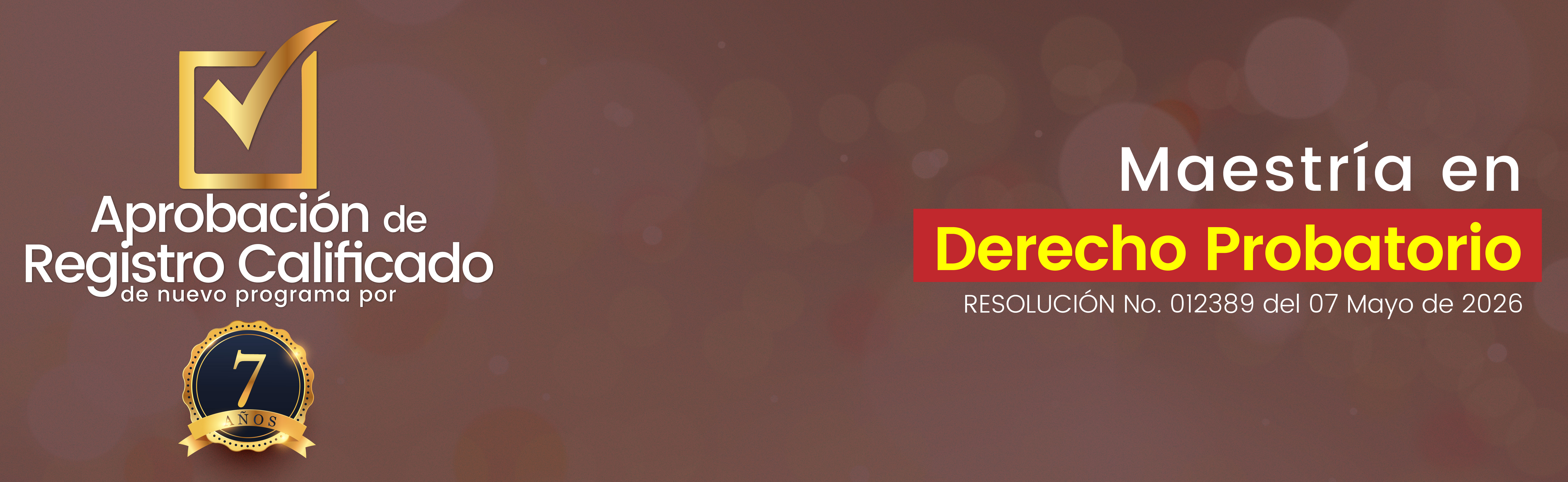 Banner Acreditación Mae Derecho Probatorio