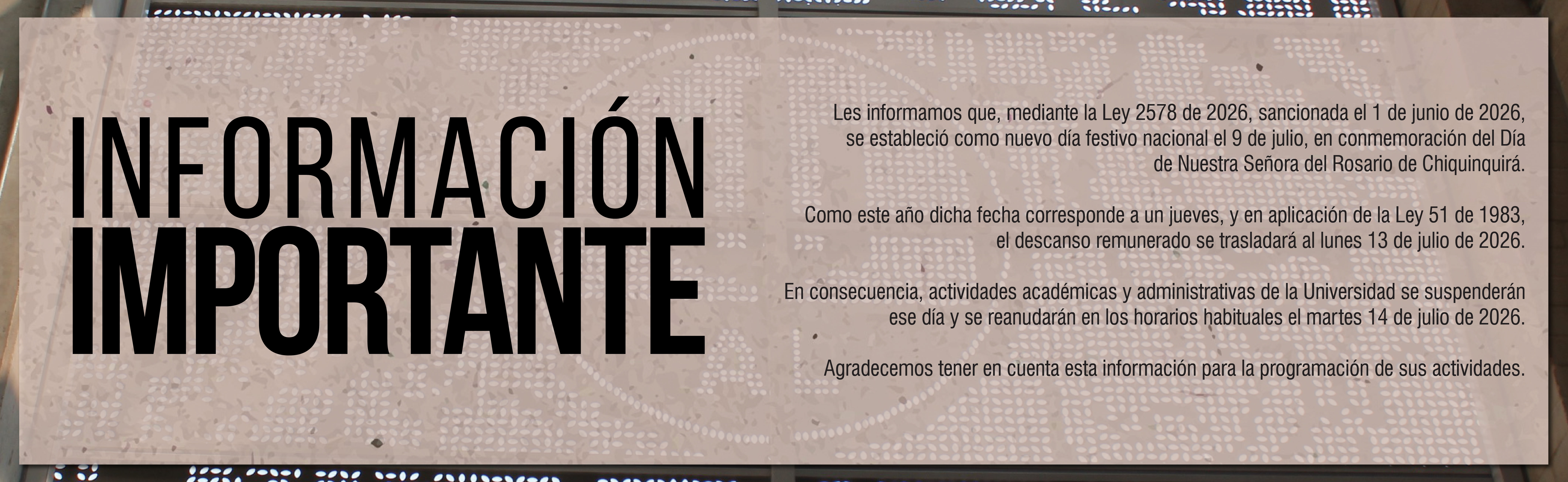 Información Importante