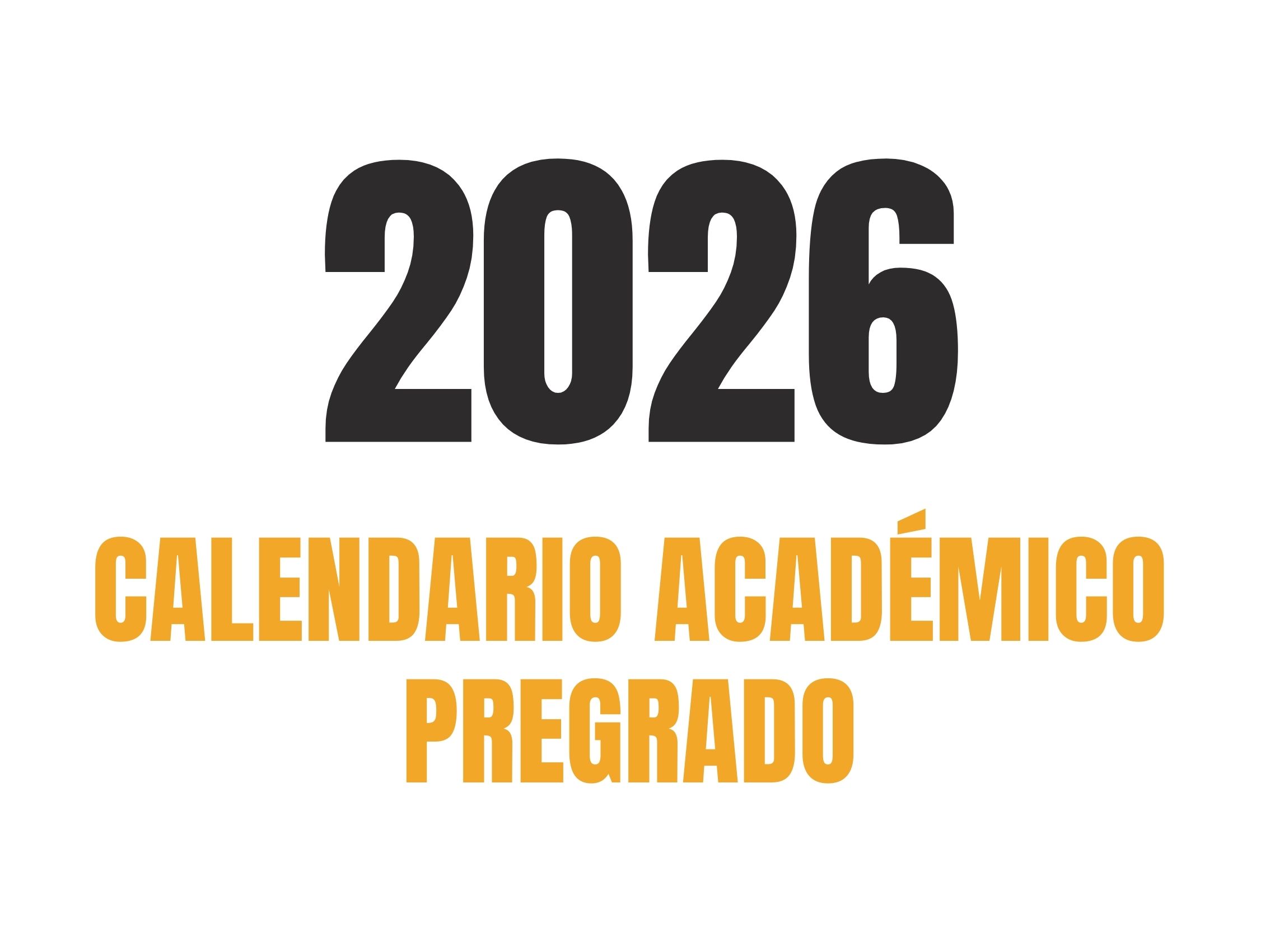 Calendario Pregrado 2026