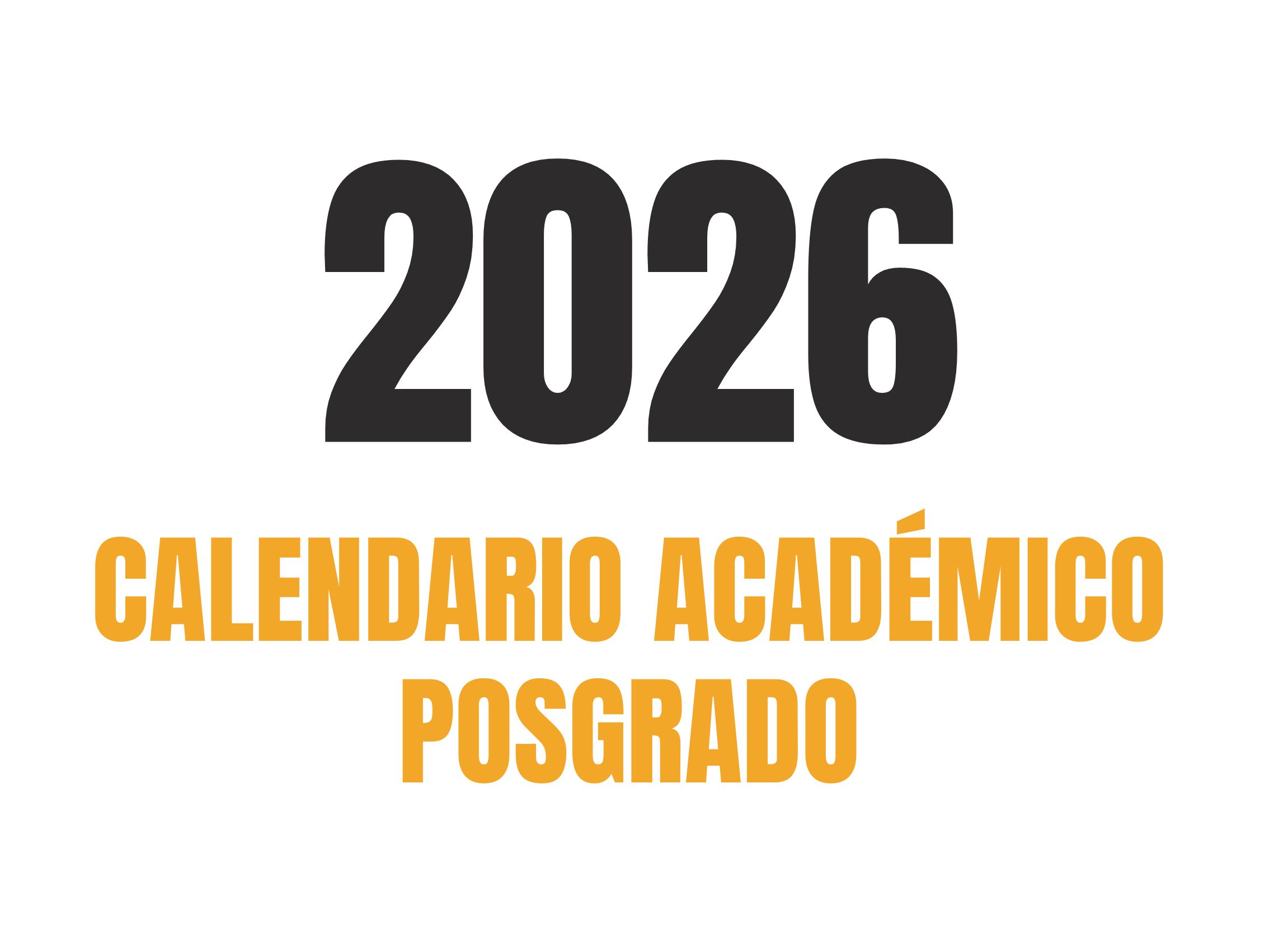 Calendario Posgrado 2026