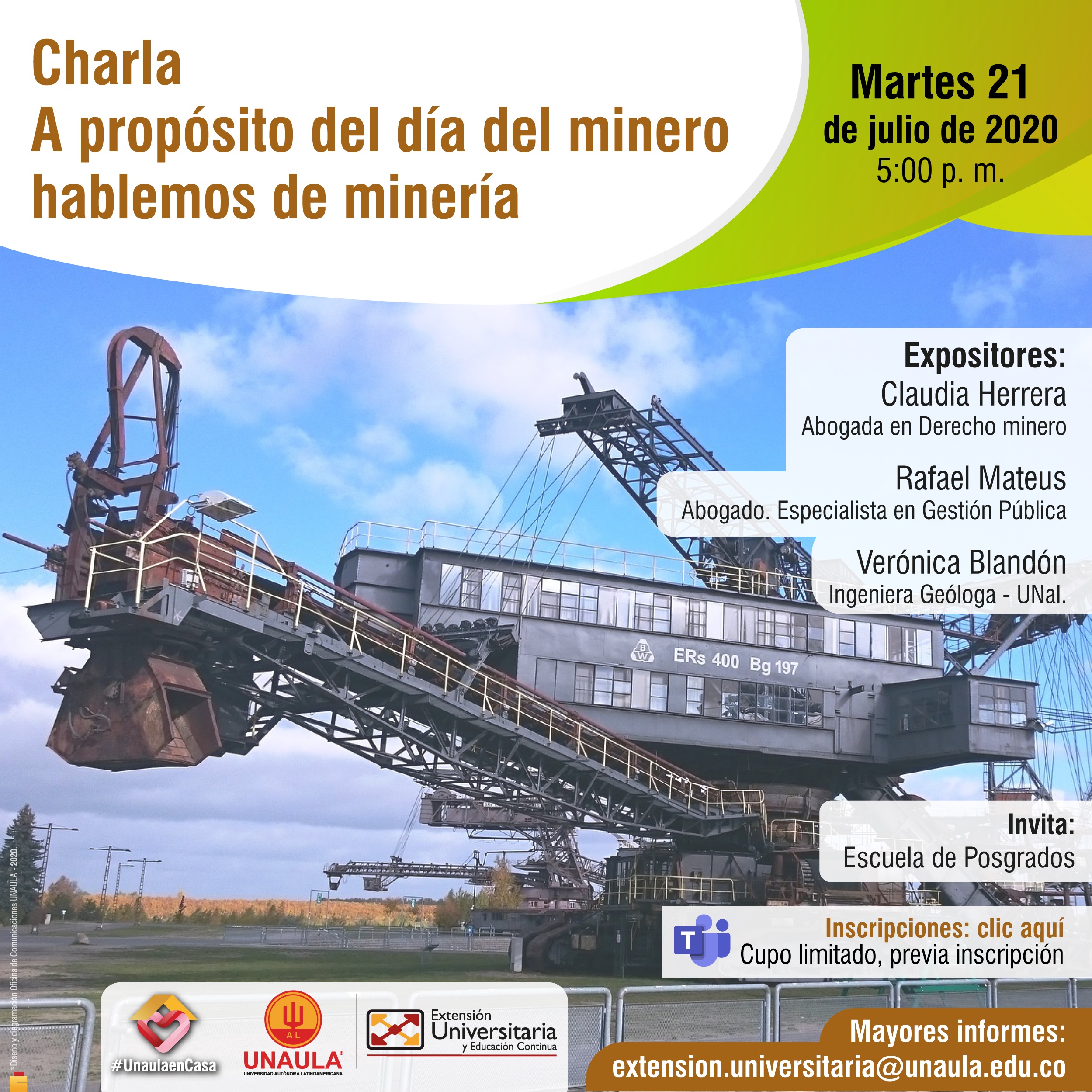 Charla: A propósito del día del minero