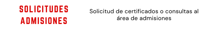 Solicitudes Admisiones