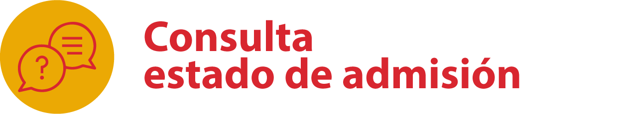 Consulta estado de admisión