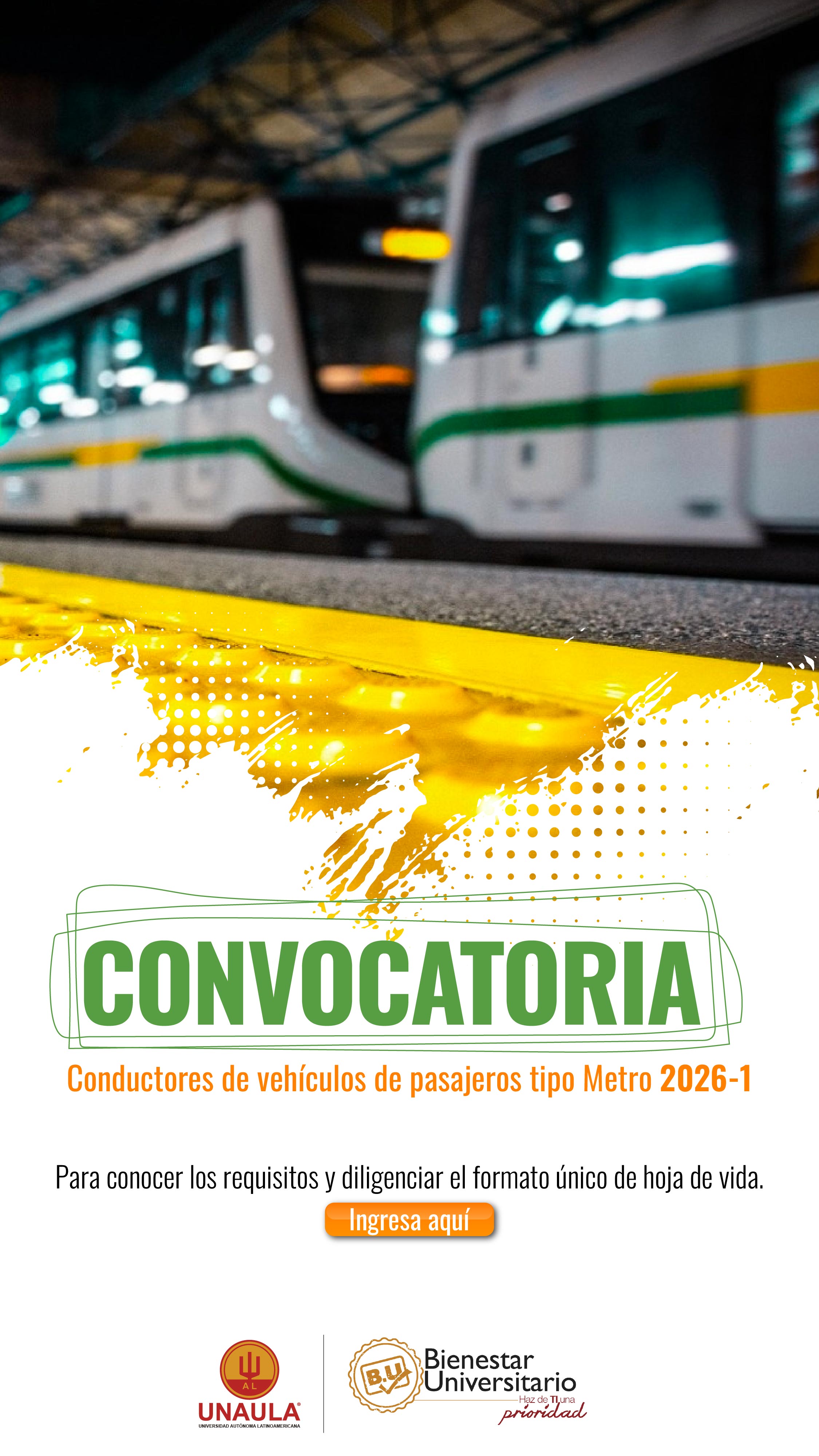 Convocatoria Conductor Metro