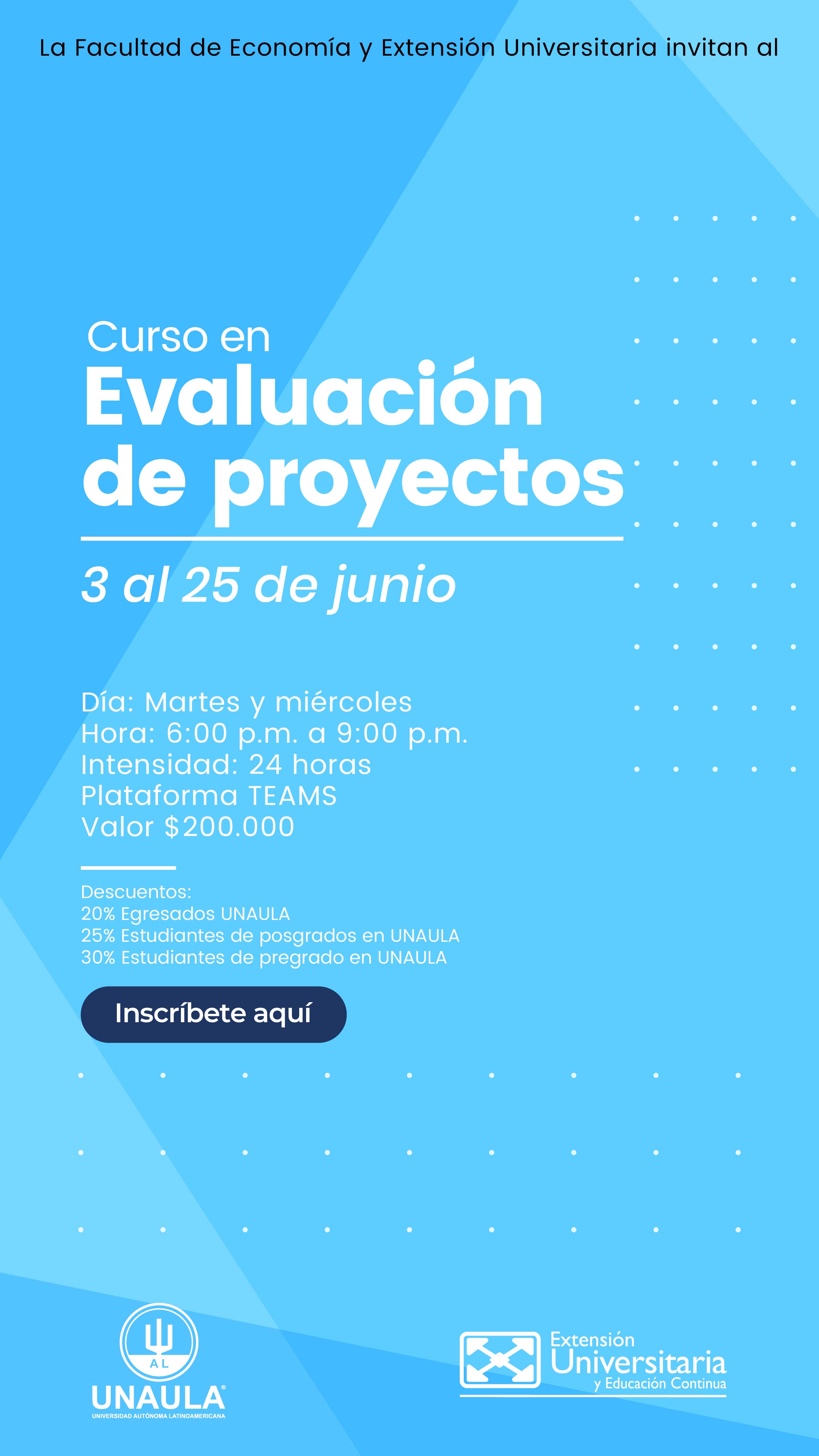 Curso Evaluación de Proyectos