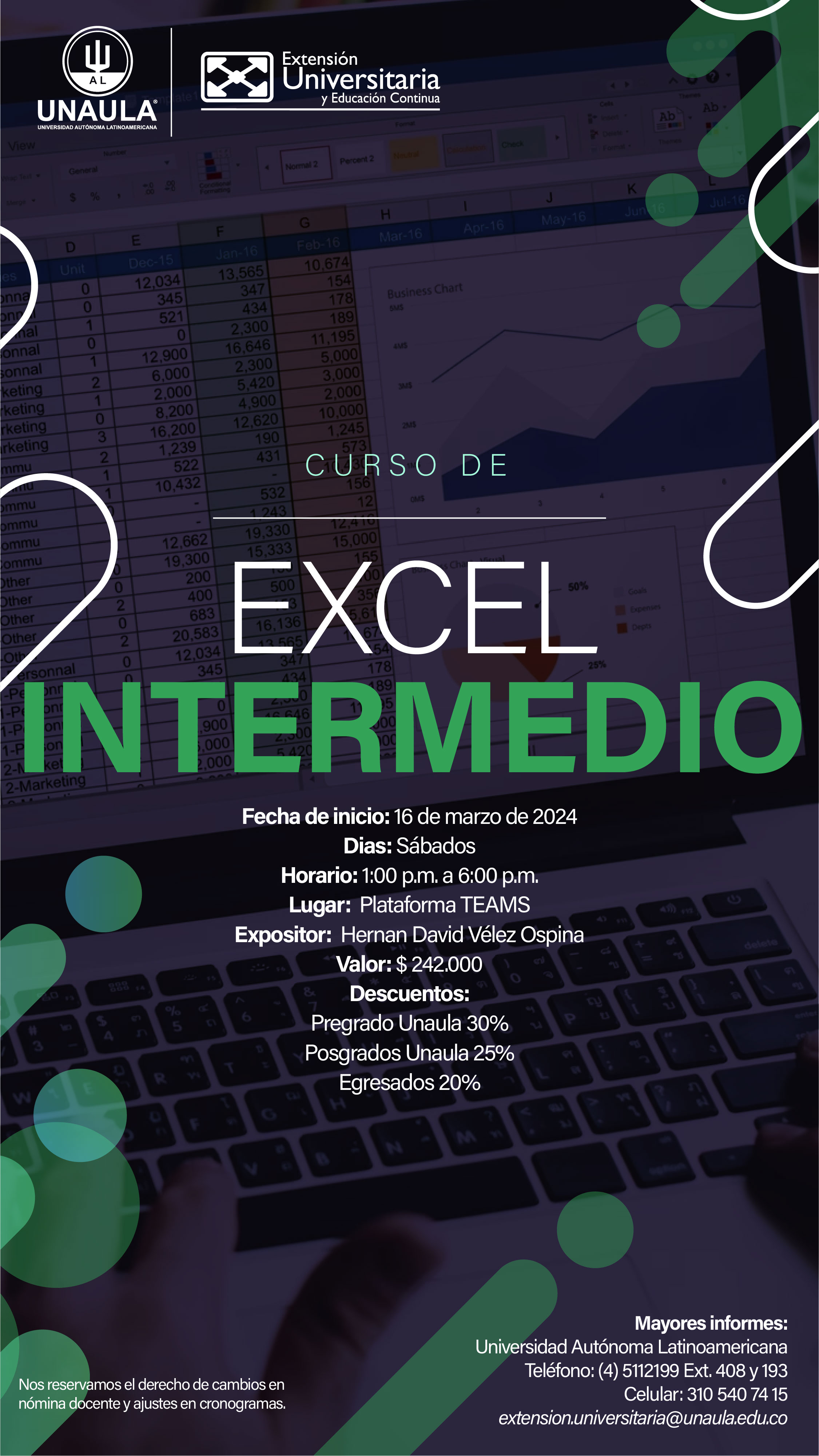 Curso: Excel intermedio