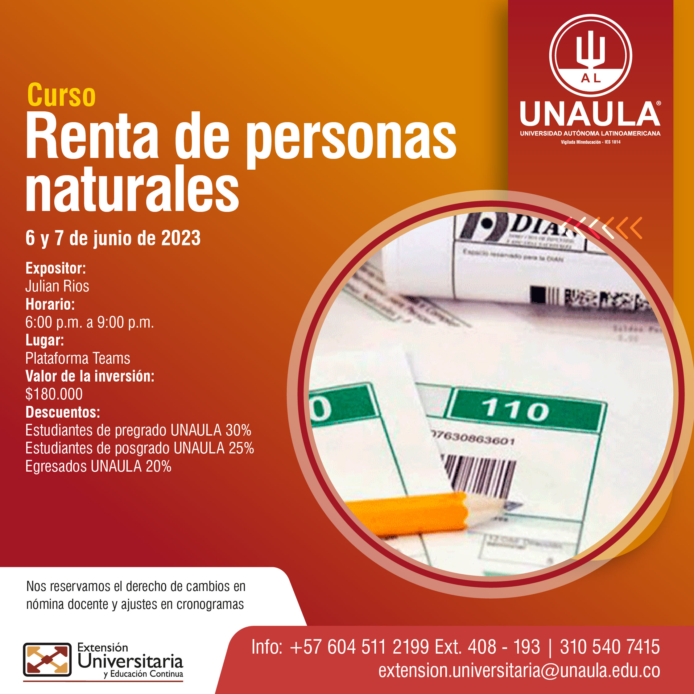 Curso renta de personas naturales