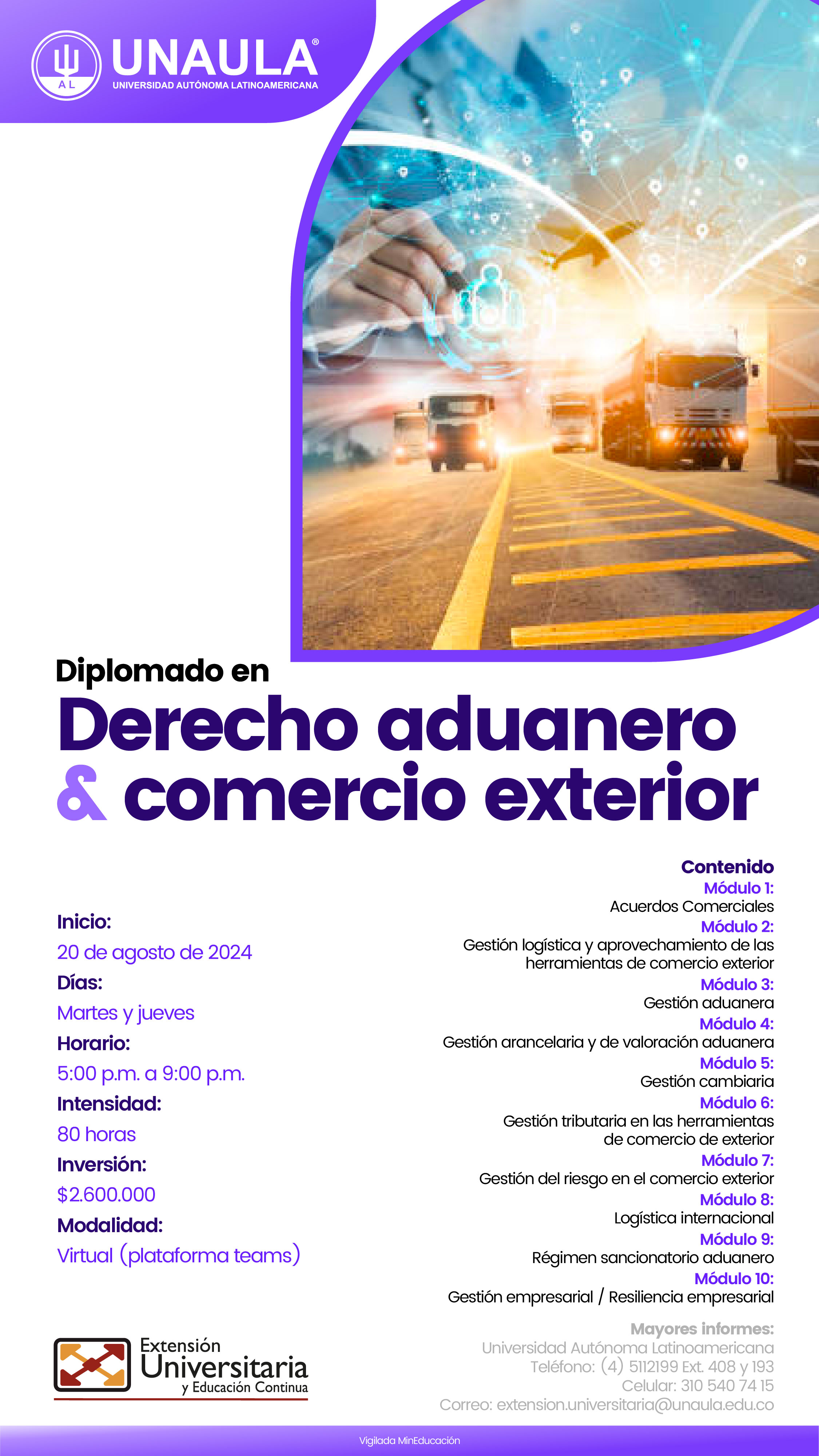Diplomado: Derecho aduanero y comercio exterior