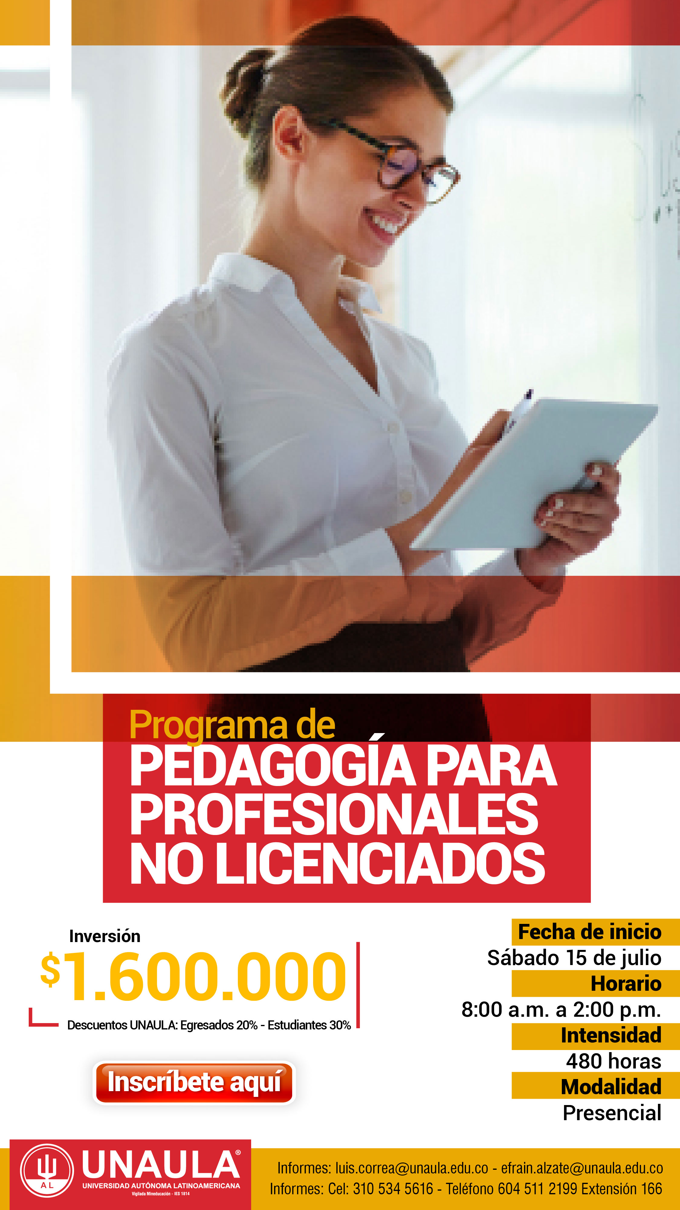 Programa de pedagogía para profesionales no licenciados
