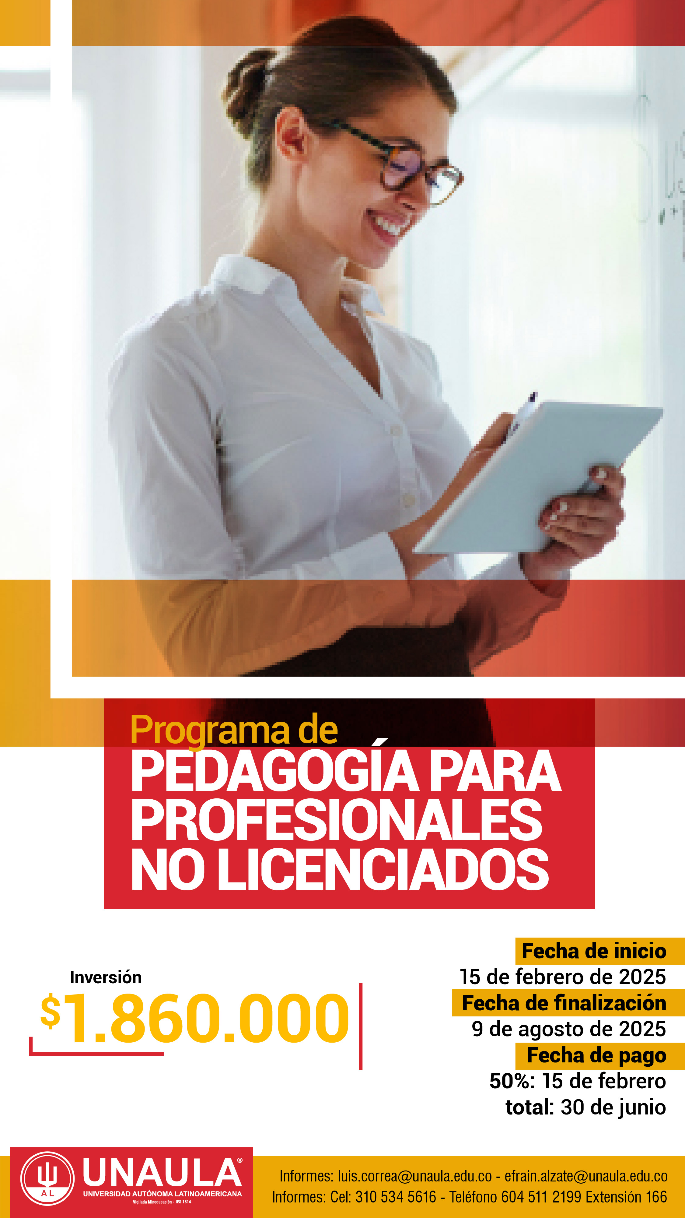Pedagogía para profesionales no licenciados