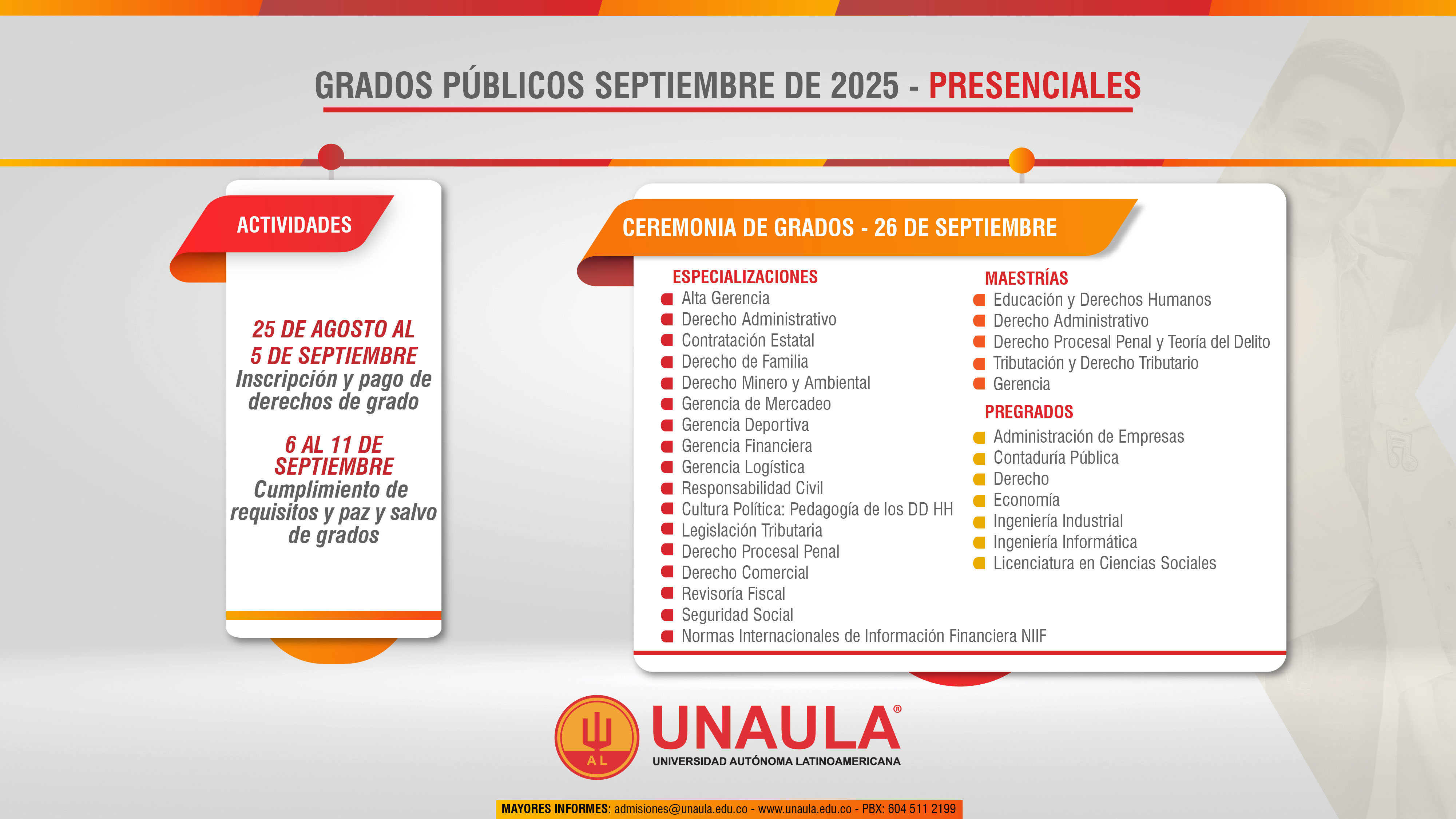 Grados - septiembre - 2025