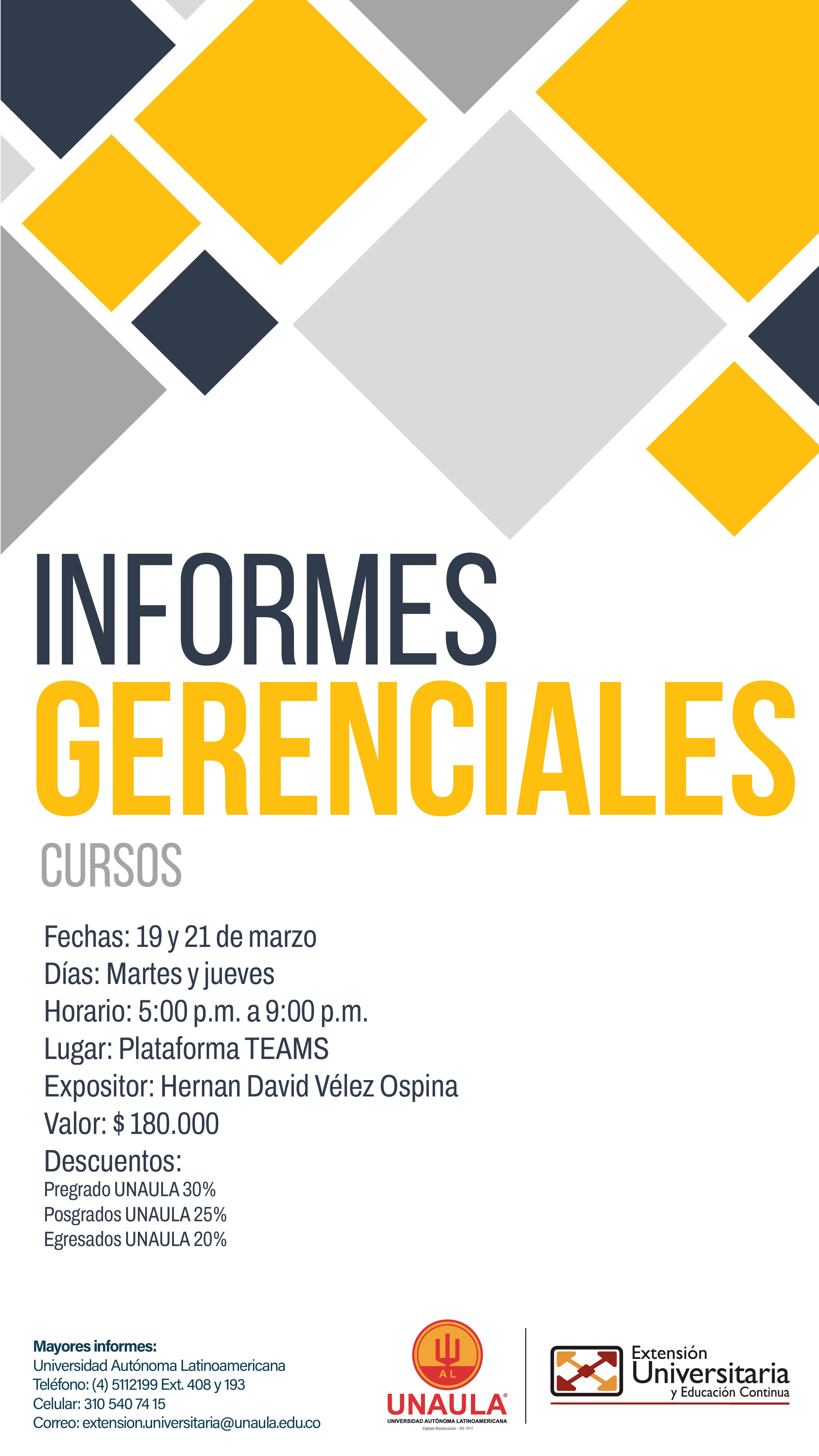 Curso: Informes gerenciales