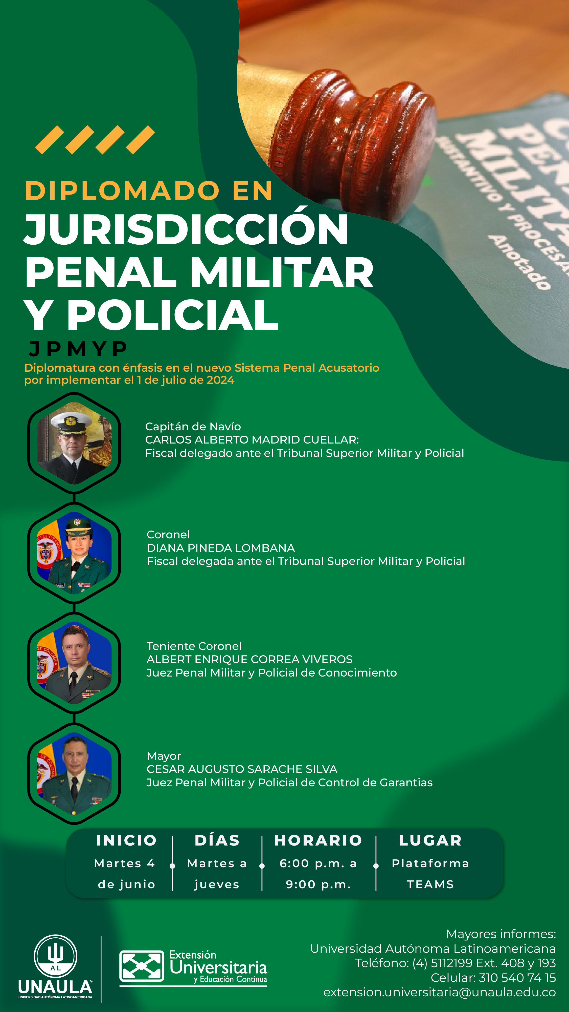 Diplomado: Jurisdicción Penal Militar y Policial