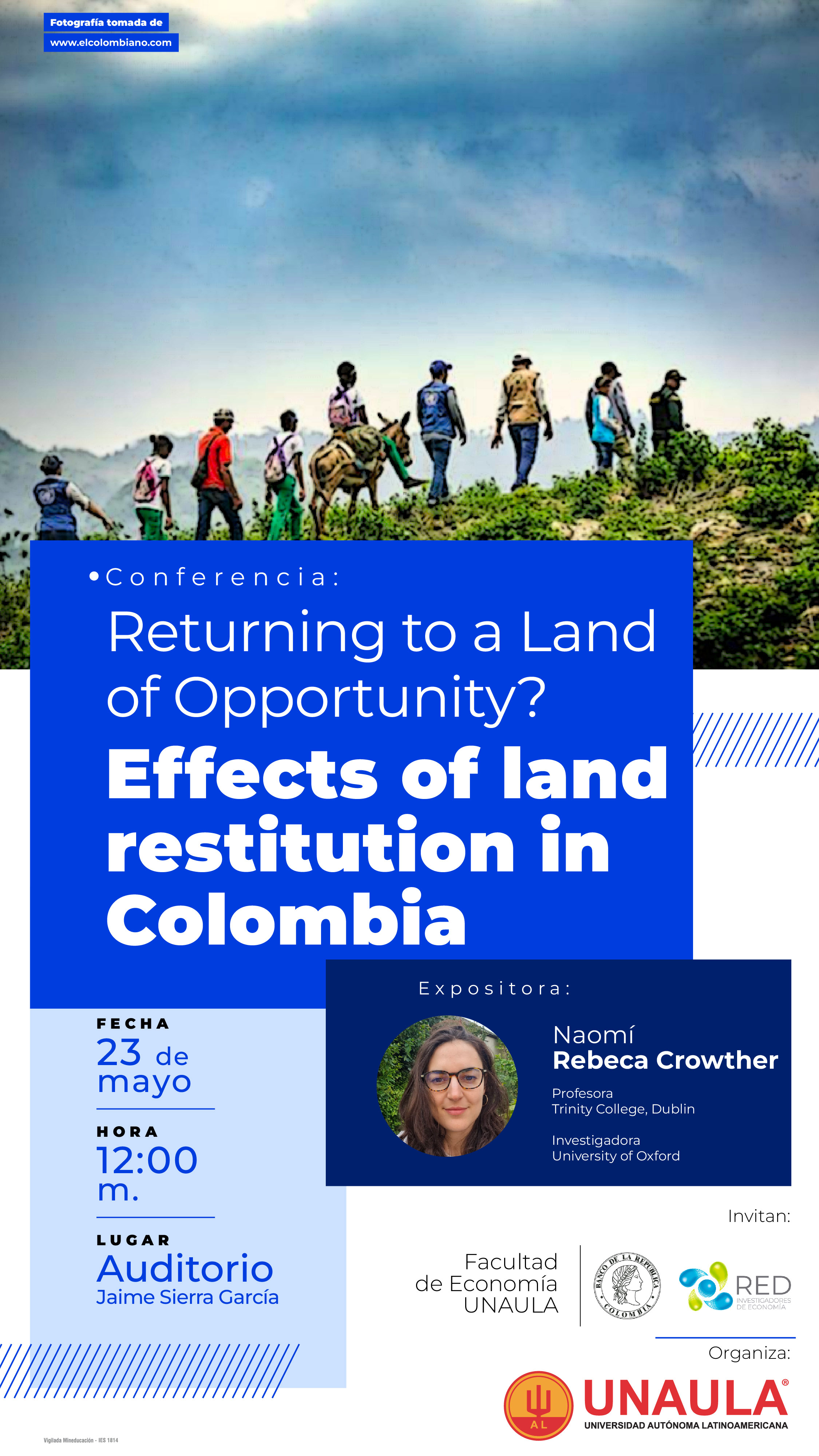 Conferencia: Effects of land restitution in Colombia
