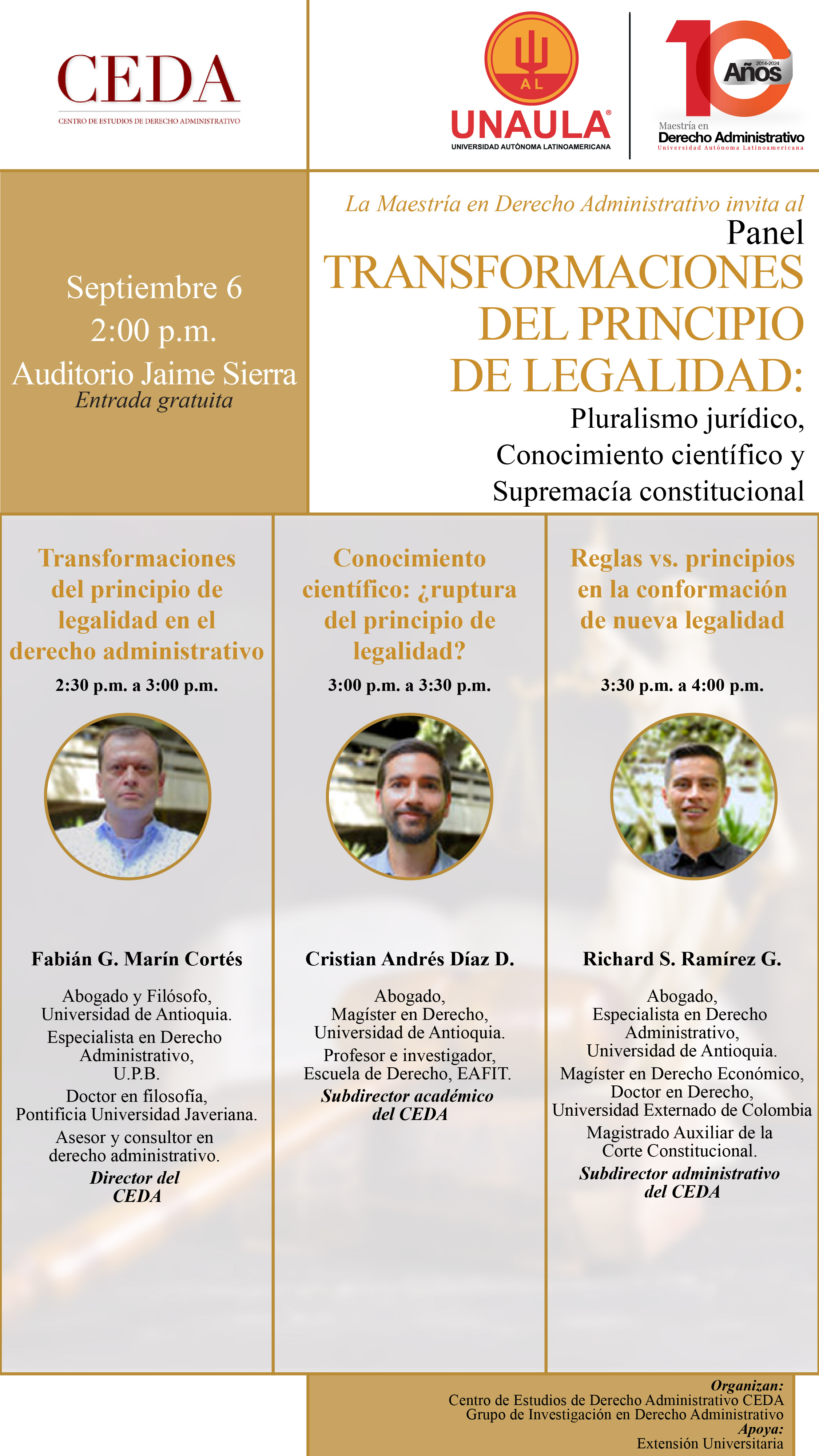 Transformaciones de principios de legalidad