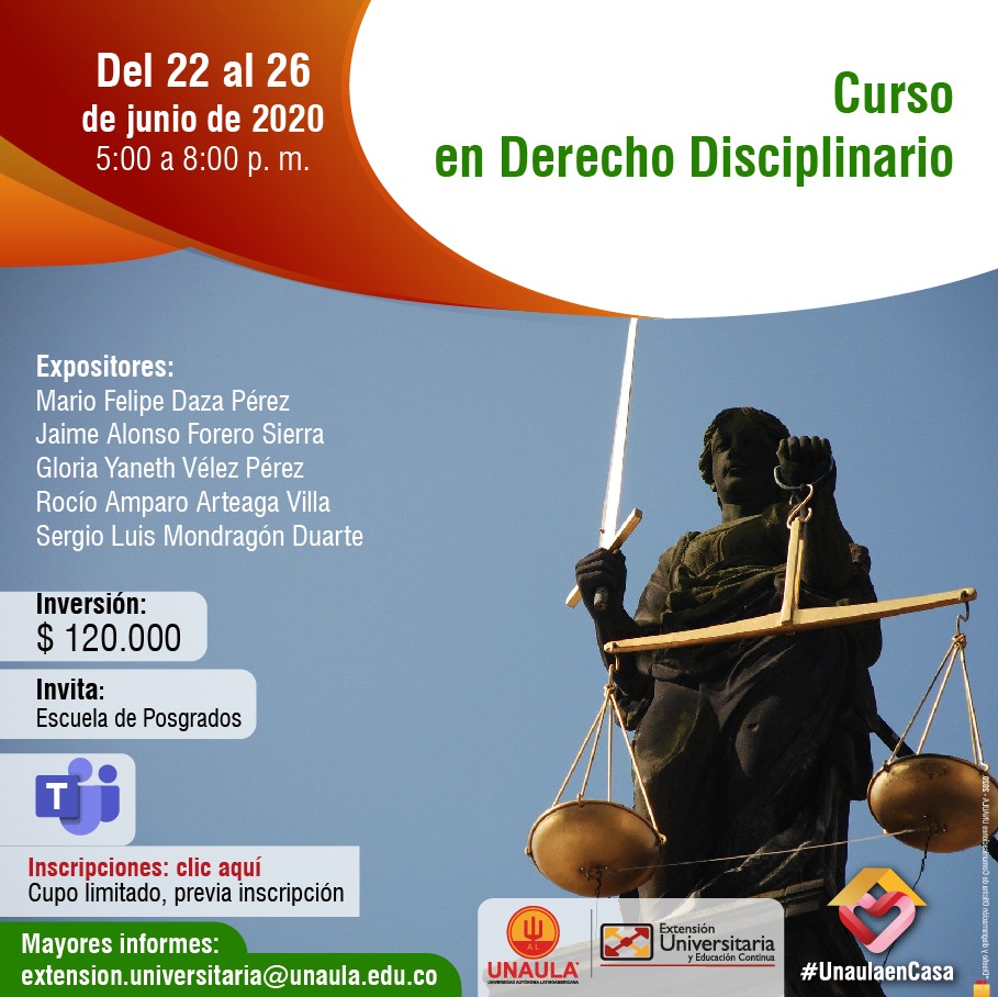 Curso derecho disciplinario