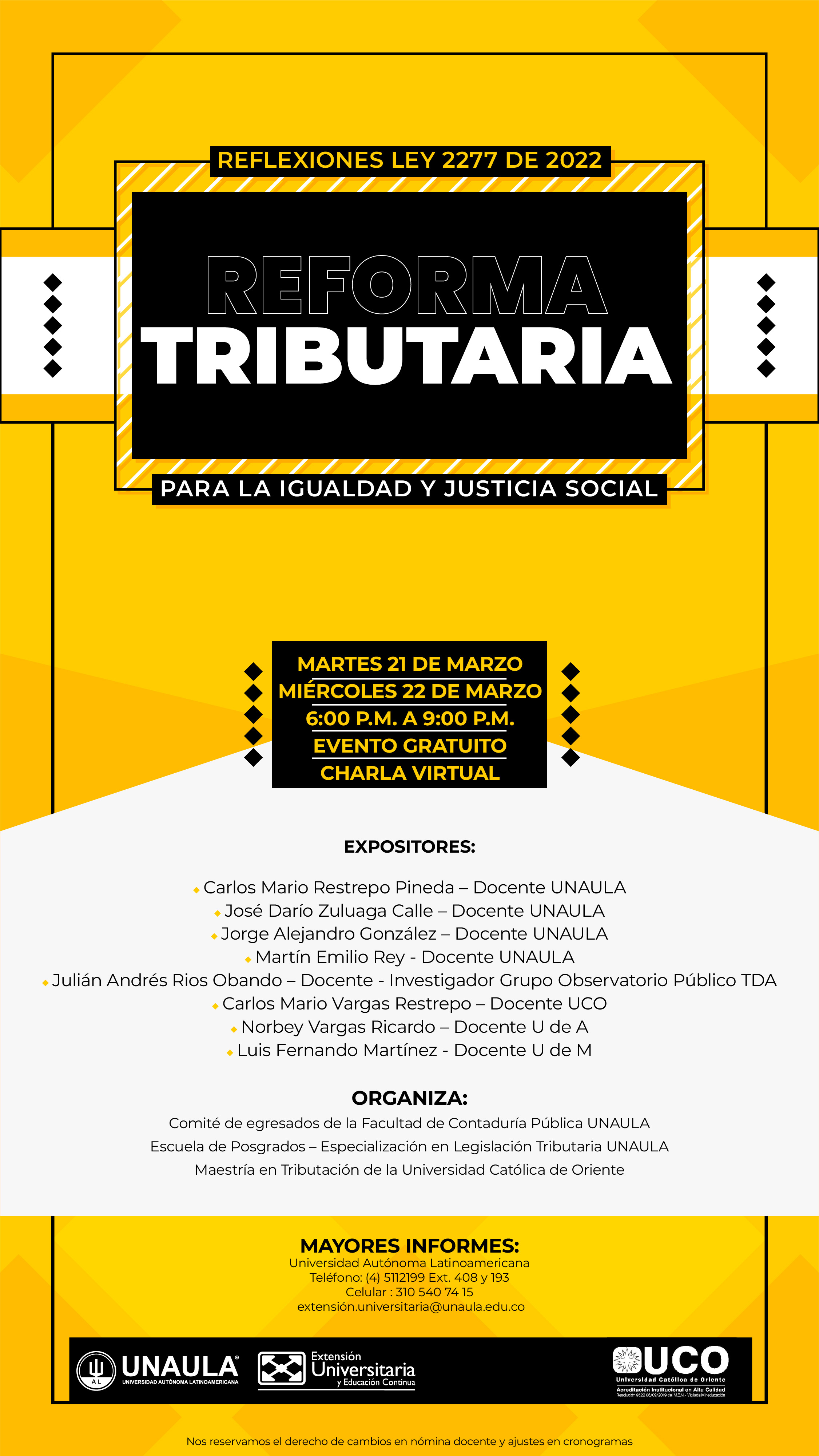 Charla reforma tributaria