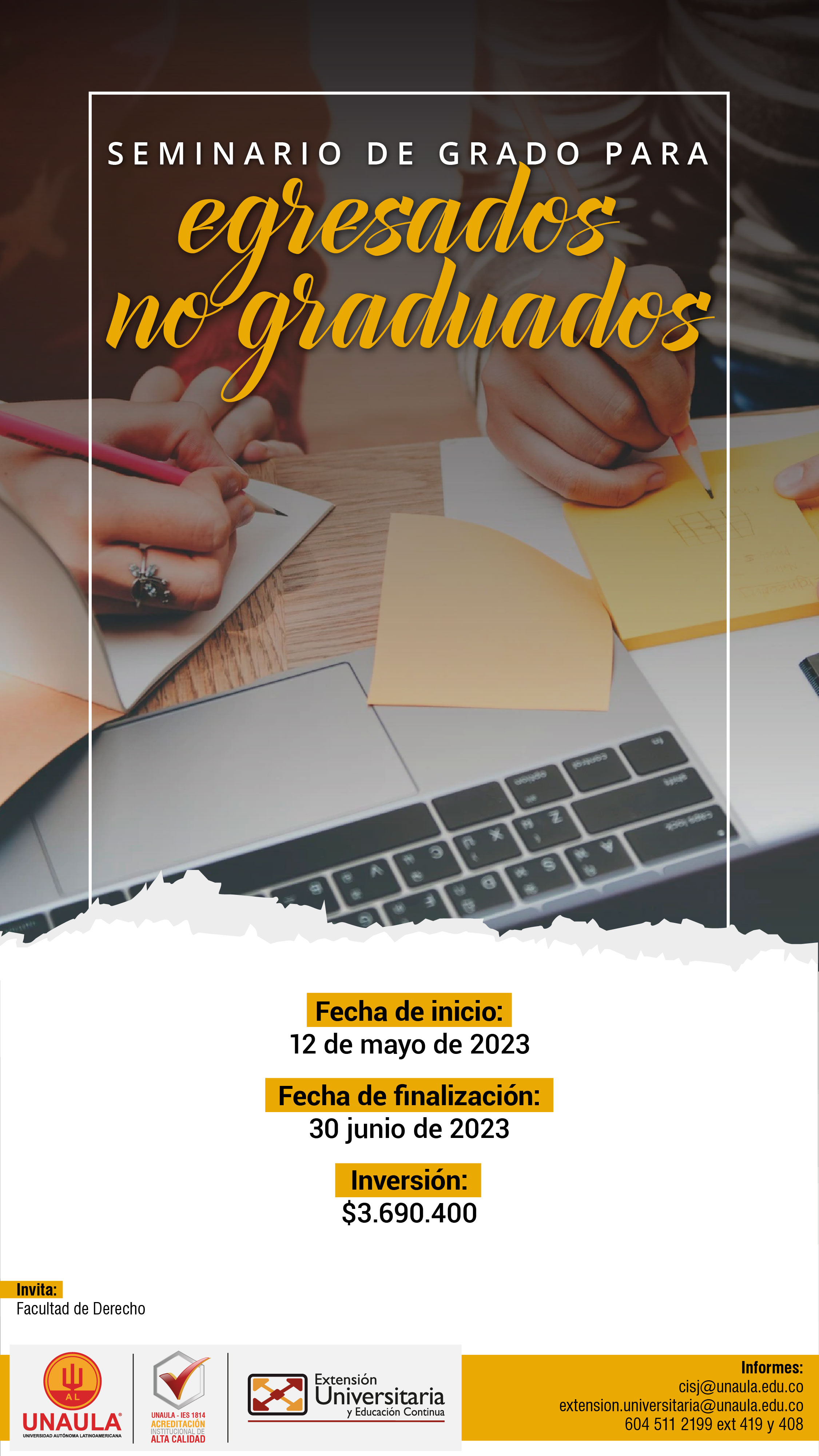 Seminario de grado para egresados no graduados 