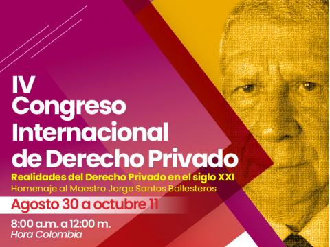 En Unaula, IV Congreso Internacional de Derecho Privado